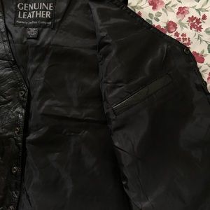 Italian Stone Design Genuine Leather Vest